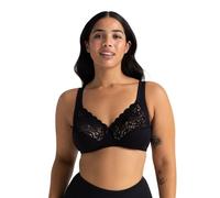 Dorina Georgina - Soutien-Gorge sans Armatures en Coton pour Femme, Couverture Totale, Bordure en Dentelle Festonnée, Bretelles Larges Réglables, Design Non Rembourré pour Poitrines Généreuses