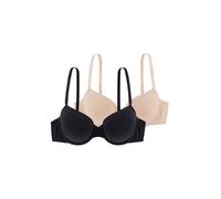 Dorina Femme Louise-d-2pp Soutien-Gorge Corbeille, Noir/Beige, 100B EU