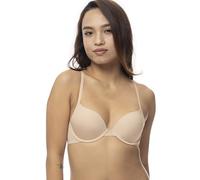 DORINA Michelle Soutien-Gorge Balconnet Femme, Légèrement Rembourré, avec Armatures, Bretelles Multi-Positions Réglables, Microfibre Marron Doux, Beige