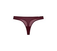 Dorina Origins String - Coupe Frontale Découpée, Haute, Mesh Pailleté, Rouge