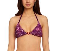 Dorina Origins String- Microfibre Brillante Imprimée, Dentelle & Élastiques Picot, Noir