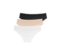 Dorina Pack de Trois Slips Naomi en Coton Biologique Femme