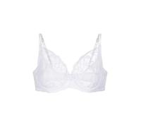 Dorina Perfect Lace Soutien-Gorge à Bonnets Entiers à Armatures - Légèrement Rembourré pour Forme Naturelle - Tissu Lisse & Soutien Réglable, Blanc