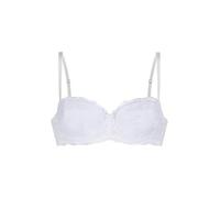 Dorina Perfect Lace Soutien-Gorge Balconnet à Armatures - Bonnets Légèrement Rembourrés - Lift Réglable & Silhouette Flatteuse, Blanc