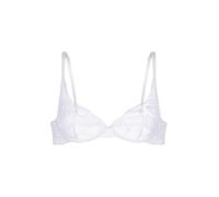 Dorina Perfect Lace Soutien-Gorge Plongeant Non Rembourré à Armatures - Design Contours & Lift Naturel - Ajustement Réglable, Blanc