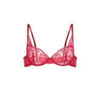Dorina Perfect Lace Soutien-Gorge Plongeant Non Rembourré à Armatures - Design Contours & Lift Naturel - Ajustement Réglable, Rouge