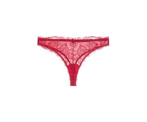 Dorina Perfect Lace Thong - Culotte String Ultra-Légère, Effet Seconde Peau, Taille Lisse et Coupe Invisible pour Un Confort Quotidien, Rouge