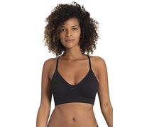 DORINA Revive - Bralette sans Armatures pour Femme, Design sans Couture, Coussinets Amovibles, Style Dos Nageur, Microfibre Confortable en Maille Circulaire, Noir