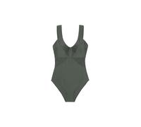 Dorina Maillot de bain Saint Tropez – gainant, coussinets amovibles, bretelles larges, vert