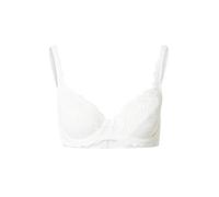 Dorina Soutien-Gorge Femme Angie - À Armatures, Couverture Totale, Bonnets Non Rembourrés avec Finition Dentelle Florale et Côtés en Microfibre Douce, Blanc
