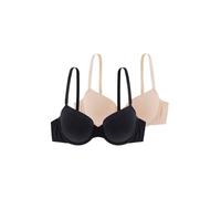 Dorina Femme Louise-d-2pp Soutien-Gorge Corbeille, Noir/Beige, 100D EU