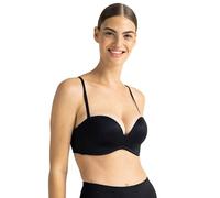 DORINA Sublime Sculpt Soutien-Gorge Bandeau Rembourré pour Femmes, Coques Moulées sans Fil, Bretelles Amovibles et Ajustables Multi-Positions, Ailes Arrière Antidérapantes, Black