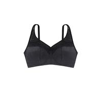 Dorina Teagan Soutien-Gorge Minimiseur Non Rembourré, sans Fil, Couverture Complète avec Bretelles Ajustables Extra-Larges, Soutien U-Back en Power Mesh, Design Satin & Dentelle, Noir