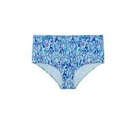 Dorina Ventura Bas de Bikini Taille Haute - Tissu Micro Imprimé, Blue