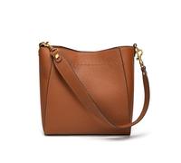 DORIS&JACKY Sac fourre-tout en cuir pour femme - Taille M, 2-marron