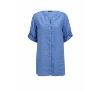 DORIS STREICH Nom du produit: Blouse en lin bleu | 44