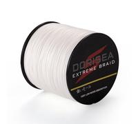 Dorisea Extreme Tresse 100% PE Blanc Tressé Fil de Pêche Tressé 2187 Yards 187 Yards 1,8 kg Fil de pêche Incroyable Superline Zero Stretch, Jaune, 300m/328Yards 6lb/0.10mm