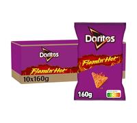 Doritos Chips Tortilla Goût Flamin' Hot 160g - Lot de 10