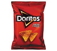 Doritos Tortilla Chips, Nacho Cheese, 1.75-Ounce Large Single Serve Bags (Pack of 64)
