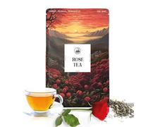 DORJE TEAS Rose Tea with Premium Darjeeling Loose Tea | Promotes Good Sleep, Stress Relief | Improves Immunity | Soothing Tea for Relaxation | For Glowing Skin (Pack of 1, 100 gm)