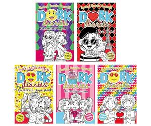 Dork Diaries 5 Books Collection Set Volume 11-15 (Dork Diaries Frenemies Forever, Crush Catastrophe, Birthday Drama!, Spectacular Superstar & I Love Paris!)