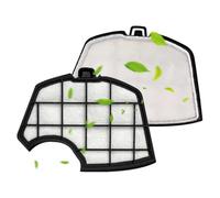 DORKIN Filtres pour aspirateurs portatifs, Kit de 2 filtres à air noirs pour Folletto VK140/VK150 (Protection moteur)