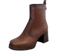 Dorking - Boots Femme en Cuir Cognac et à Zip