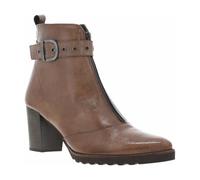 Dorking - Boots Femme en Cuir Taupe et à Zip - Taille 40