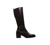 DORKING - Bottes hautes en cuir naturel, talon bloc, bout rond, fermeture éclair et semelle en caoutchouc, pour: femme