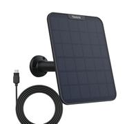 Dorliona Reolink Panneau solaire pour caméra de sécurité IP sans fil rechargeable à piles Reolink Argus 2/Argus Pro, étanche, support réglable, alimentation continue