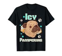 Dorloter Glacé Carlin Spa Fleurs Pattes Étoiles T-Shirt