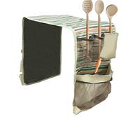 Dorm Fridge Organizer 14 Pockets - Adjustable Hook Attachment, Breathable Lightweight Material, Easy Access Compartment Layout, Clutter Reducing Storage Solution | Perfect for Home, Workplace