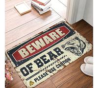 Dorm Sweet Dorm Paillasson ours Panneau d'avertissement Petit tapis d'extérieur Petit tapis d'extérieur (dimensions : 40 x 60 cm)