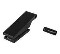 DORMA GLAS 81002130499 Studio Classic 10.021 Partie supérieure de bande avec douille en aluminium noir mat RAL 9005