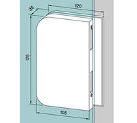 Dorma Glas Contre-porte en verre (serrure de porte en verre) Junior Office, épaisseur de verre 8-10 mm, ferrure arrondie à droite - Aluminium argenté anodisé