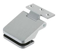 Dorma Glas Junior Office Lot de 2 ferrures de porte avec cadre pour portes en verre, épaisseur de verre 8-10 mm, ferrure de porte en aluminium anodisé argenté