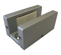 Dorma Glas Muto Guide-sol (porte coulissante), épaisseur du verre réglable de 8 à 13,5 mm - Effet aluminium acier inoxydable