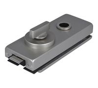 DORMA GLAS Serrure de porte en verre WC Studio Classic - Serrure de WC avec lolive, pour verre de 8 mm d'épaisseur, effet acier inoxydable