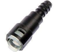 Dorman Connect 800-082 Connect Lot de 2 raccords rapides pour tuyau de carburant en acier à 3/8" Tube en nylon Ajustement universel Noir
