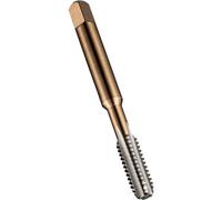 Dormer Taraud à main en acier rapide E5313/16NO3 Série E531 HSS, finition brillante, norme ISO, n°3, filetage 3/16"-24, diamètre de coupe 4,763 mm, longueur 58 mm