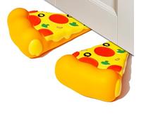 Dormercy 2Pcs Arrêt de Porte Décoratif, Pizza Cartoon Cute Door Stopper, Cale de Porte pour la Maison et le Bureau (Brevet en cours d'enregistrement)
