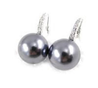 Dormeuses Argent ""Sissi"" gris