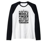 Dormez Bien Votre Majeur, Vous Avez Une journée Bien remplie Demain Manche Raglan