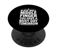 Dormez Bien Votre Majeur, Vous Avez Une journée Bien remplie Demain PopSockets PopGrip Adhésif
