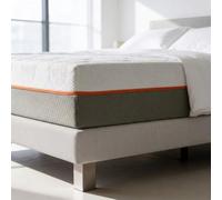 Dormez Français Matelas Mémoire de Forme Aurore - 200x200 - Viscoélastique D50 - Mousse Haute Résilience HR40-25 cm - Accueil Souple et Ferme - Housse Lavable - Fabriqué en France - Livré roulé