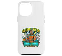 Dormez Plus Tard, travaillez Maintenant ! Night Shift Hustle Coque pour iPhone 13 Pro Max