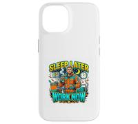 Dormez Plus Tard, travaillez Maintenant ! Night Shift Hustle Coque pour iPhone 14