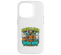 Dormez Plus Tard, travaillez Maintenant ! Night Shift Hustle Coque pour iPhone 14 Pro