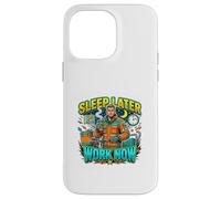 Dormez Plus Tard, travaillez Maintenant ! Night Shift Hustle Coque pour iPhone 14 Pro Max
