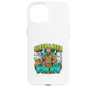 Dormez Plus Tard, travaillez Maintenant ! Night Shift Hustle Coque pour iPhone 15